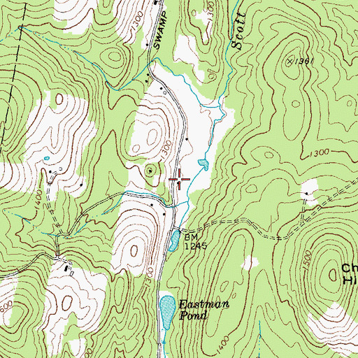 Topographic Map of Lime Kiln School (historical), VT