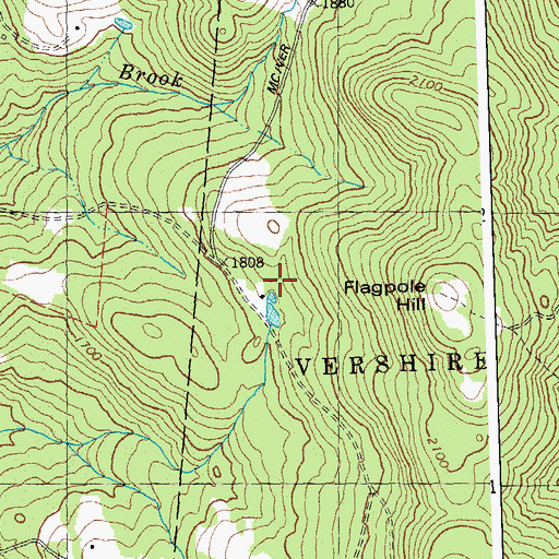 Topographic Map of Norris-Davis Cemetery, VT