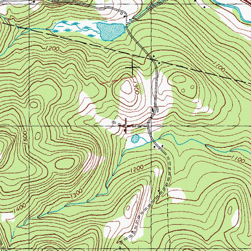 Topographic Map of McCrillis Cemetery, VT