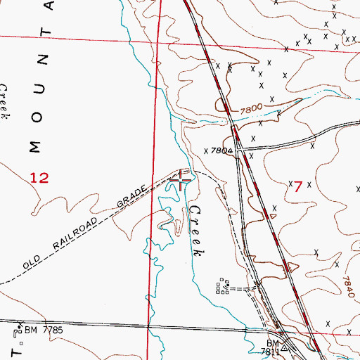 Topographic Map of Spring Creek, CO