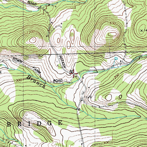 Topographic Map of Mount Pleasant Cemetery, VT