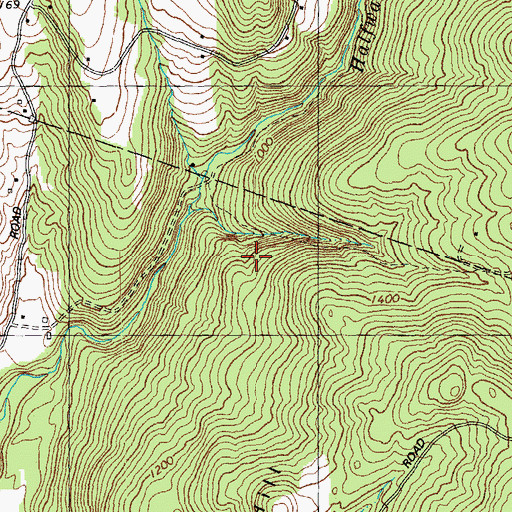 Topographic Map of Randolph Municipal Forest, VT