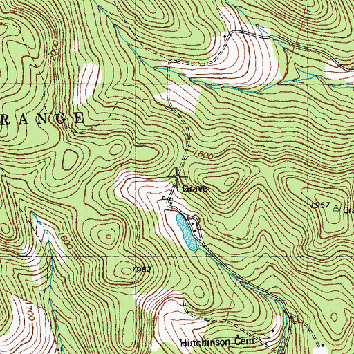 Topographic Map of Richardson Cemetery, VT