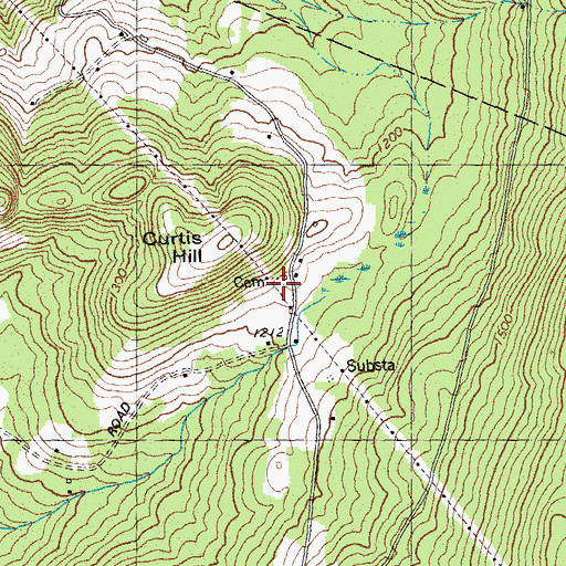 Topographic Map of Smith Cemetery, VT