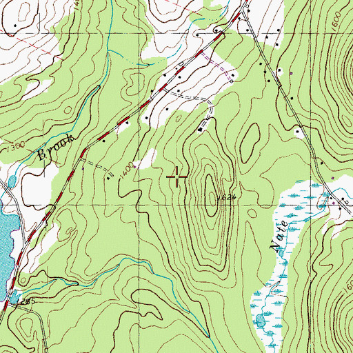 Topographic Map of Smith Lot Cemetery, VT