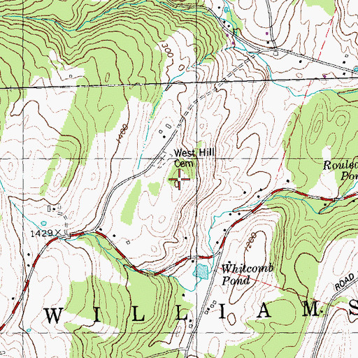 Topographic Map of West Hill, VT