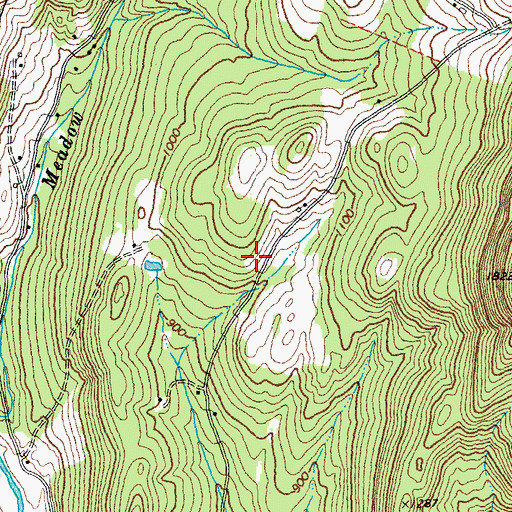 Topographic Map of Wrights Mountain Cemetery, VT