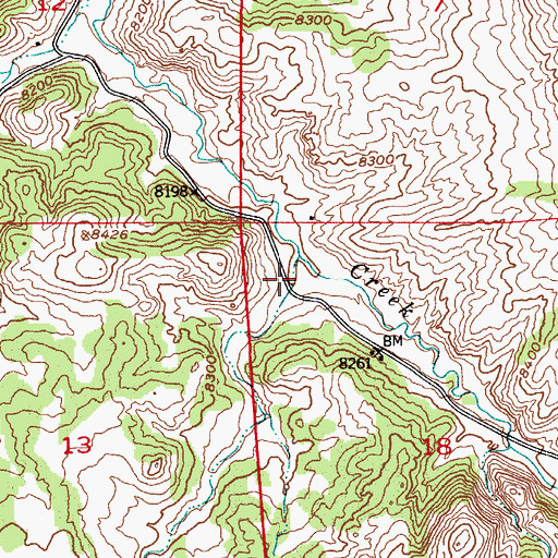 Topographic Map of Boneyard Gulch, CO