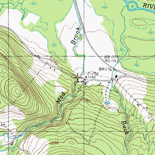 Topographic Map of Buck Cemetery, VT