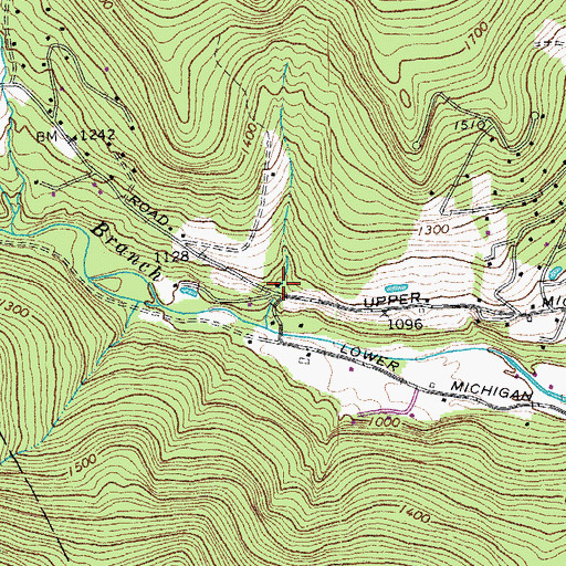 Topographic Map of Brown School (historical), VT