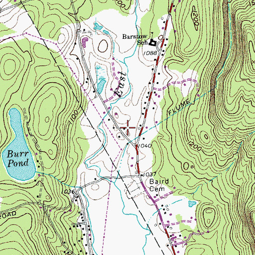 Topographic Map of Camp Sangamon, VT