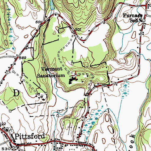 Topographic Map of Caverly Preventorium (historical), VT