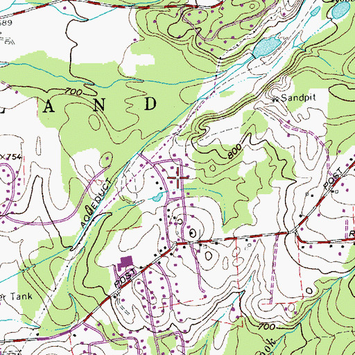 Topographic Map of Chasanna Acres, VT