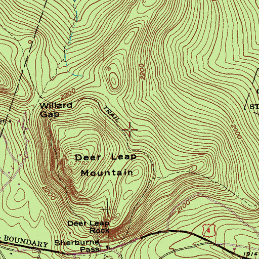 Topographic Map of Circle Trail, VT