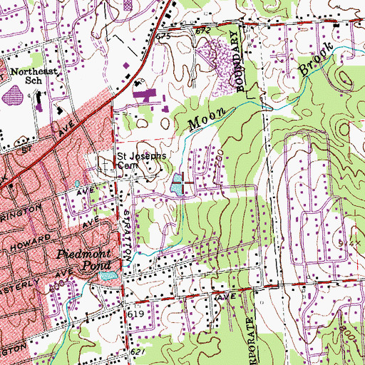 Topographic Map of Combination Pond, VT