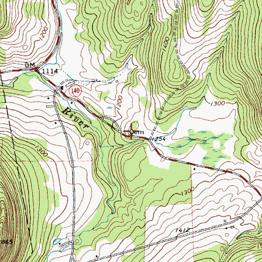 Topographic Map of Darling-Rising Cemetery, VT
