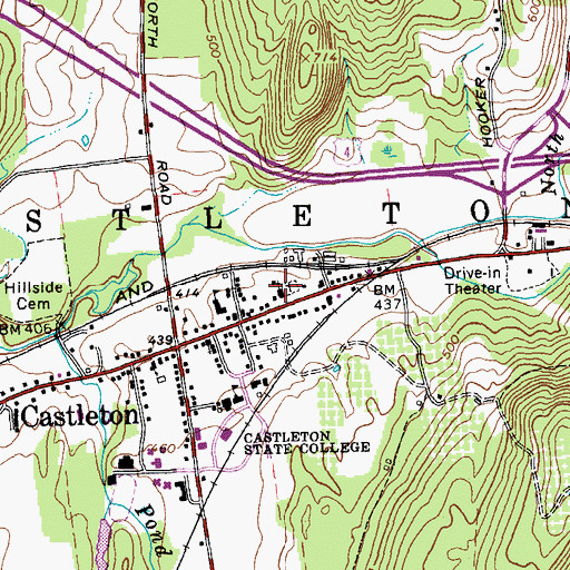 Topographic Map of Federated Church, VT