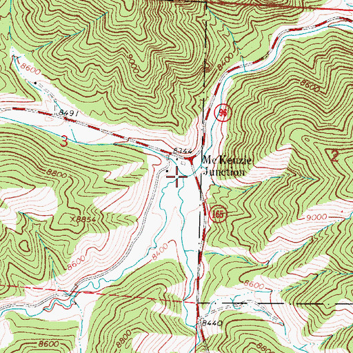 Topographic Map of Silver Park Creek, CO