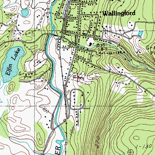 Topographic Map of Green Hill Cemetery, VT