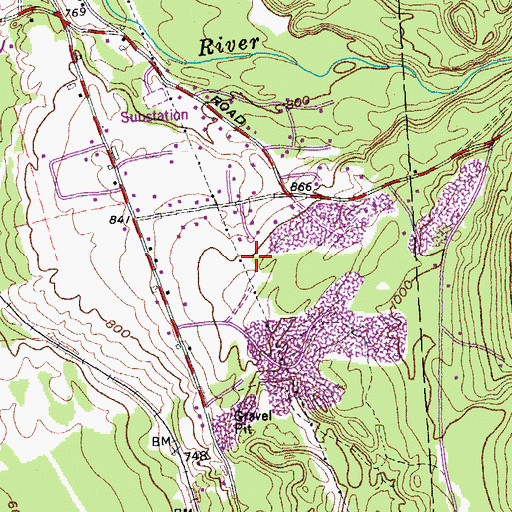 Topographic Map of Iroquois Land Family Campground, VT