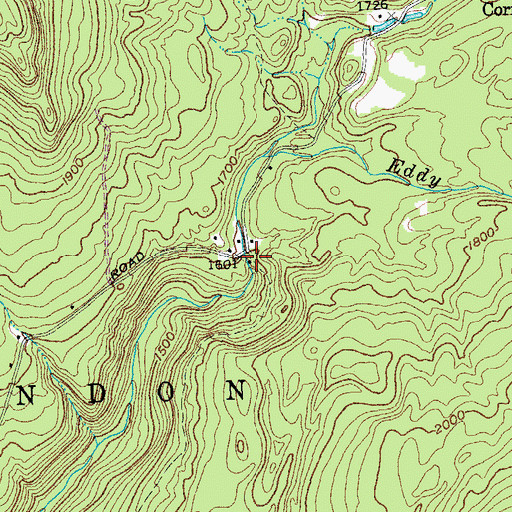 Topographic Map of Lydias - Wheelerville Road Cemetery, VT