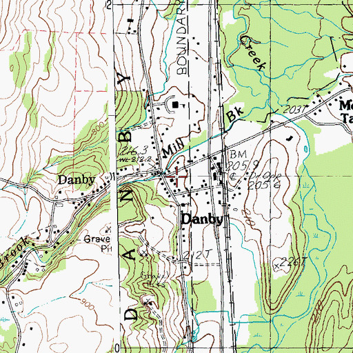 Topographic Map of Mountain of the Lord Church, VT