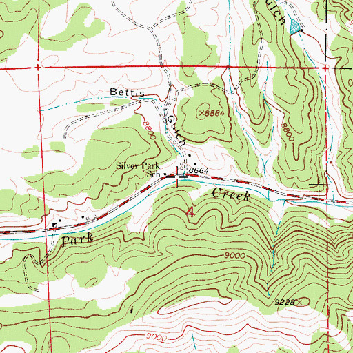 Topographic Map of Bettis Gulch, CO