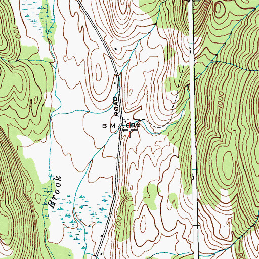 Topographic Map of Ransomvale, VT