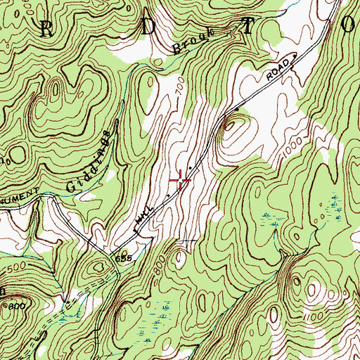 Topographic Map of Ressegrie Family Cemetery, VT