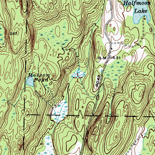 Topographic Map of Said Pond, VT