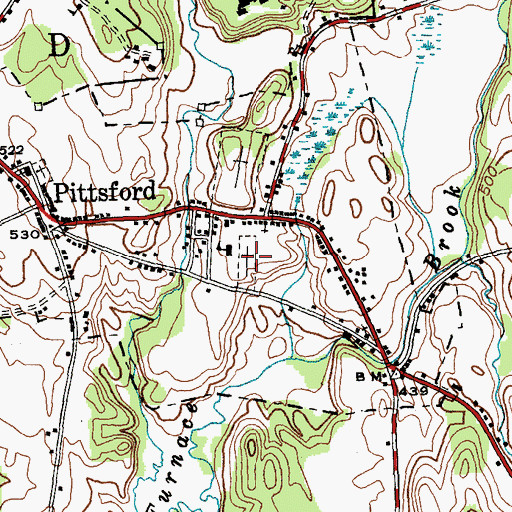Topographic Map of Saint Alphonsus Cemetery, VT