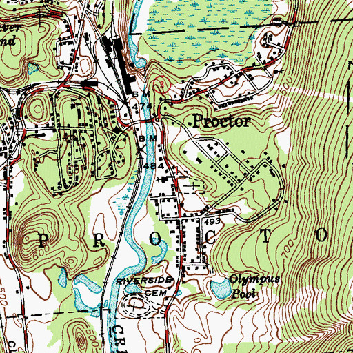 Topographic Map of Saint Dominicks Catholic Church, VT
