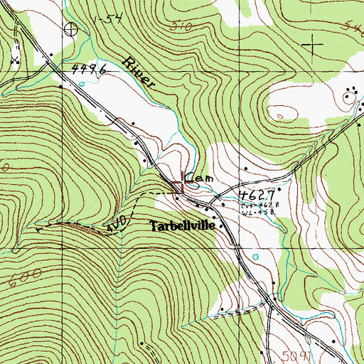 Topographic Map of Tarbellville Cemetery, VT