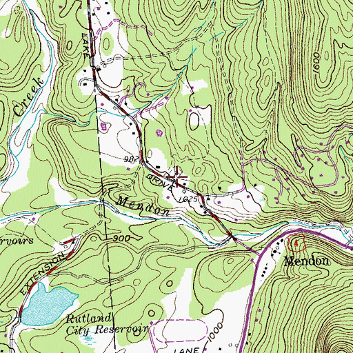 Topographic Map of Tenney Cemetery, VT