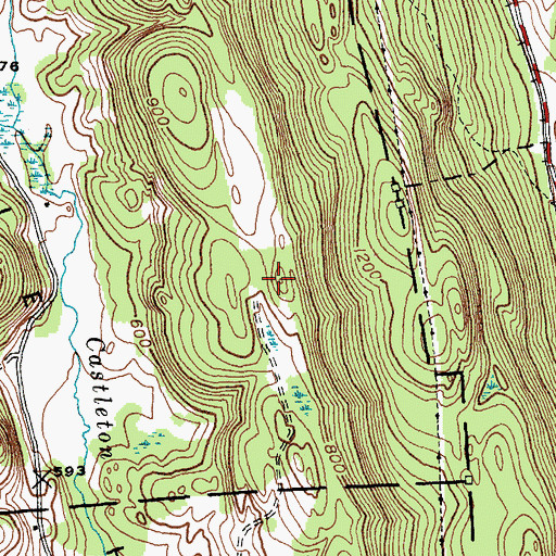 Topographic Map of Whipple Hollow Wildlife Management Area, VT