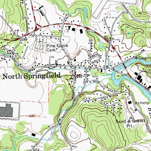 Topographic Map of Advent Christian Church, VT