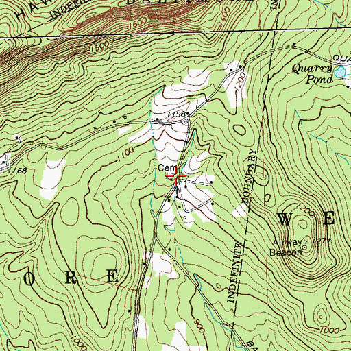 Topographic Map of Baltimore Cemetery, VT