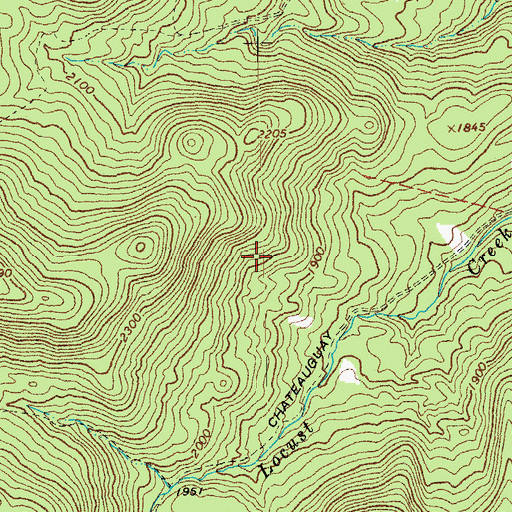 Topographic Map of Barnard Town Forest, VT