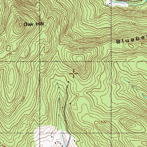 Topographic Map of Bethel Town Forest, VT