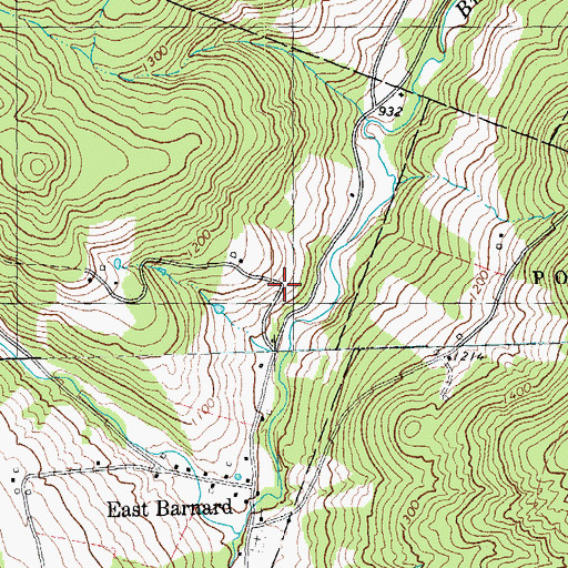 Topographic Map of Ashley - Ellis Cemetery, VT