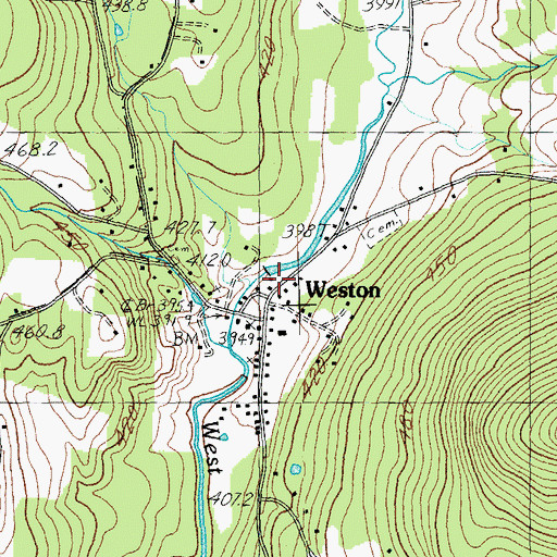 Topographic Map of Farrar-Mansur Museum, VT