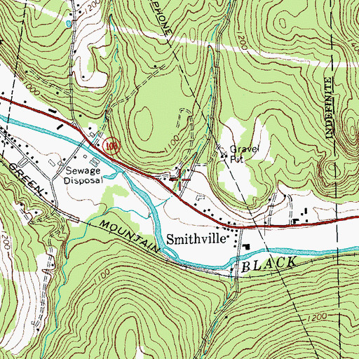 Topographic Map of Fletcher Farm School for the Arts and Crafts, VT