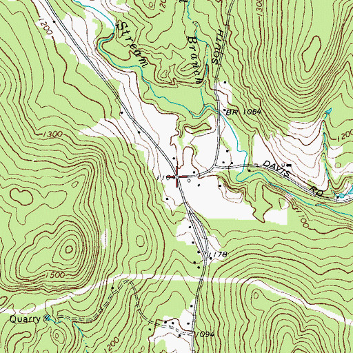 Topographic Map of Gilchrist School (historical), VT