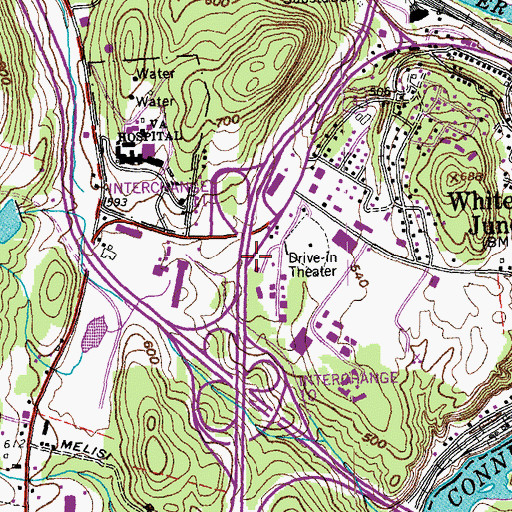 Topographic Map of Interchange 11, VT