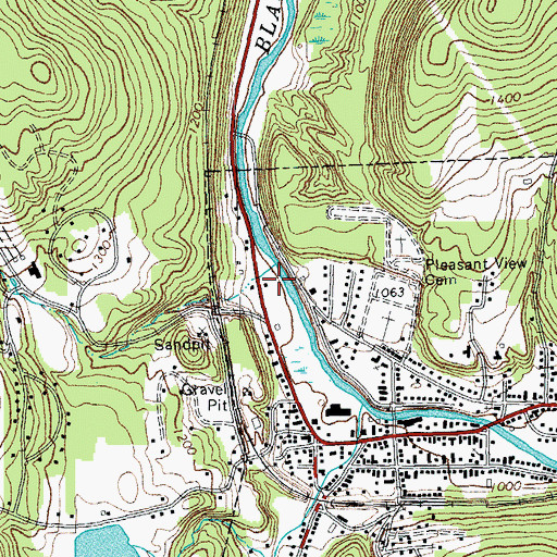 Topographic Map of Ludlow Chamber of Commerce, VT