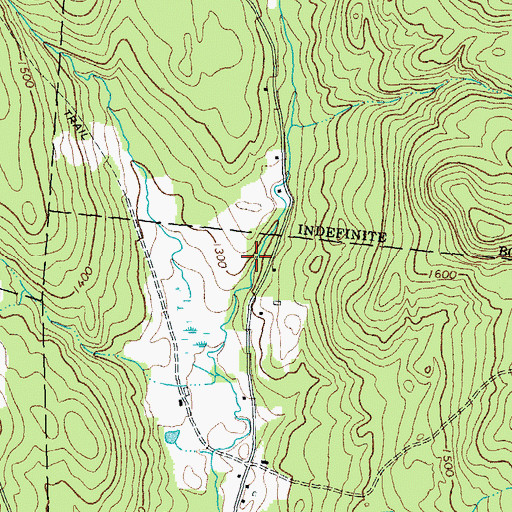 Topographic Map of Meadow Brook Farms Campground, VT