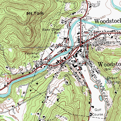 Topographic Map of North Chapel, VT