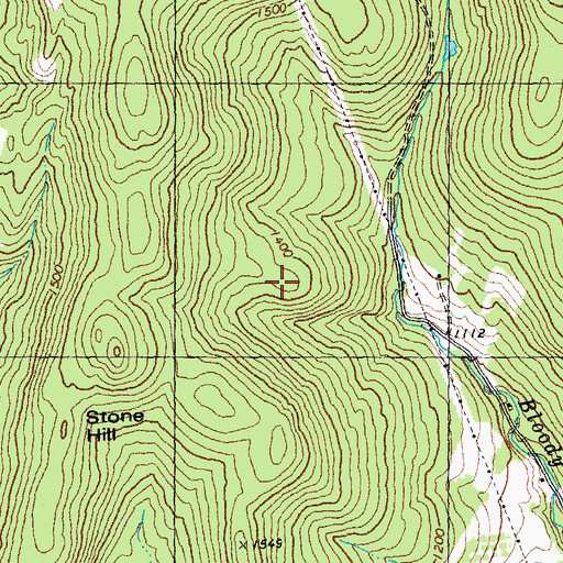 Topographic Map of Norwich Town Forest, VT