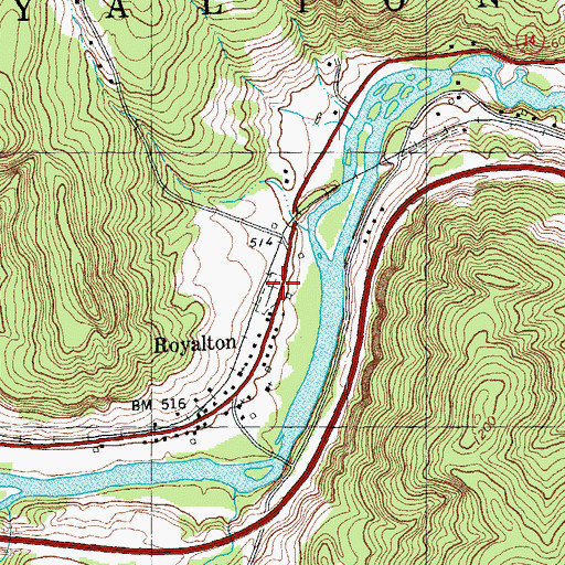 Topographic Map of Pleasant Hill Cemetery, VT