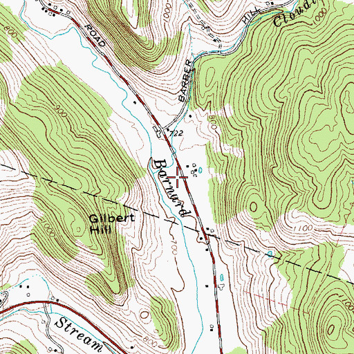Topographic Map of Pomfret Elementary School, VT